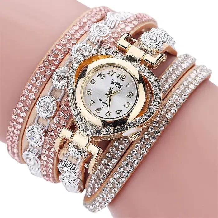 Superbe montre incrustée de diamants pour femme