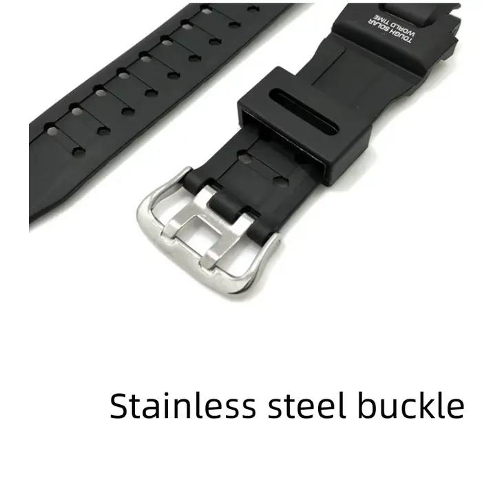 Bracelet de montre électronique sport en plastique avec boucle ardillon en acier inoxydable pour CASIO G Shock GA-1000/1100 G-1400 GW-4000