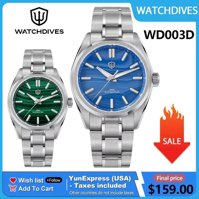 Montre Hommes Watchdives WD0003D Quartz Acier Inoxydable Élégante Occasions Spéciales