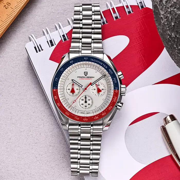 Montre de sport PAGANI DESIGN 2026 avec lunette saphir