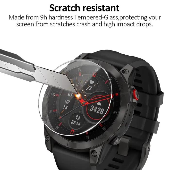 Protecteur d'écran pour montre intelligente Garmin Epix Gen 2/Epix Pro Gen 2, Film de protection anti-rayures en verre trempé 47mm 51mm, 2 pièces
