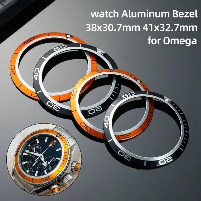 Bracelet de montre en aluminium noir ajustable pour hommes compatible avec Omega Seamaster Planet Ocean occasions spéciales