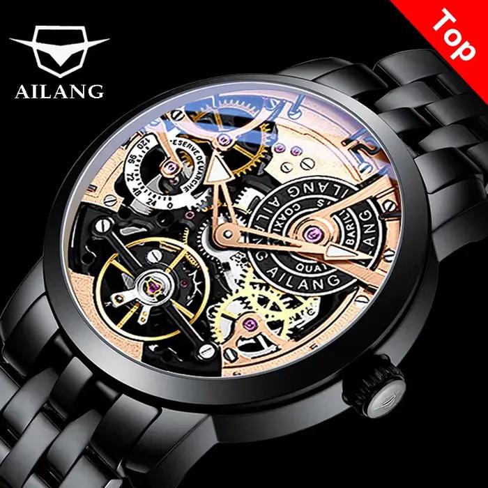 AILANG Montre automatique à tourbillon de conception originale pour homme