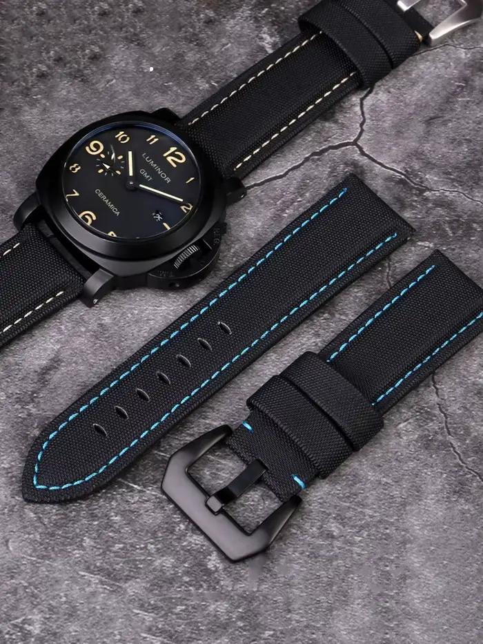 Bracelet de montre en cuir et Nylon