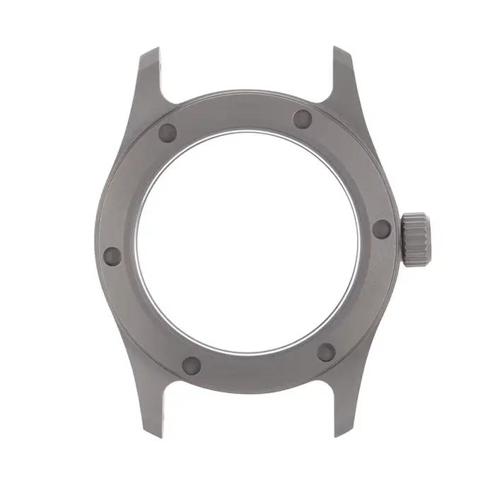 Boîtier de montre gris en alliage de titane 36mm