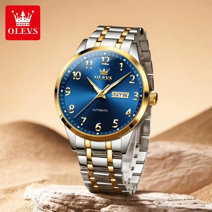 OELVS 7078 montre homme chiffres arabes Original automatique montres mécaniques