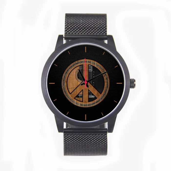 Montre à quartz originale avec bracelet en cuir véritable pour homme, insolite, cadeau pour papa, occassions spéciales