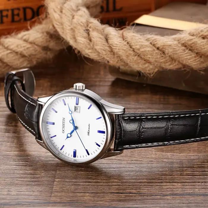 OCHSTIN automatique mécanique hommes montres affaires boîtier en acier inoxydable montre en or