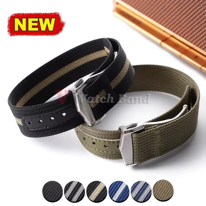 Bracelet de montre pour Omega hommes Sport militaire étanche 20mm