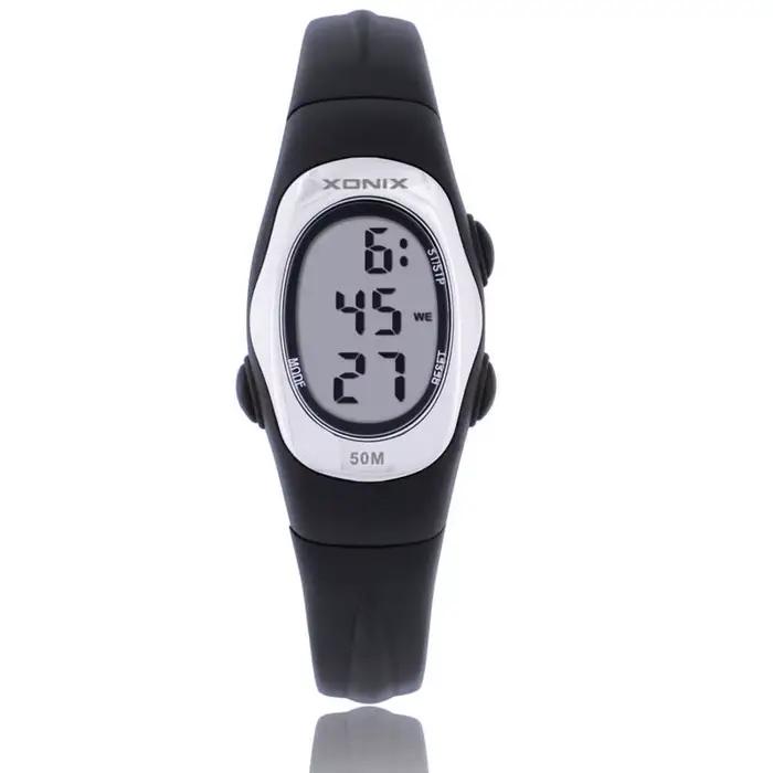XONIX nouvelle mode femmes étudiant sport montres étanche 50m dames gelée alarme numérique natation plongée main Montre Femme AP