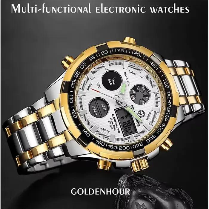Montres-bracelets de sport pour hommes GOLDEN HOUR