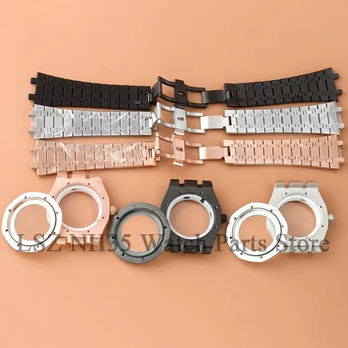 Boîtier de montre en or Rose 41mm