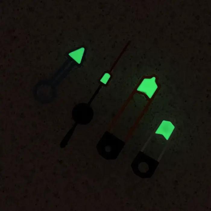 Aiguilles de montre UMQ couleur orangée blanche bleue pour mouvement NH34 lumineux vert horlogerie occasionnels spéciaux