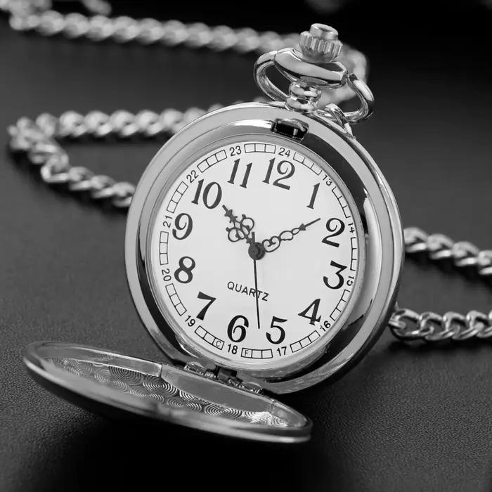Montre de poche à Quartz lisse