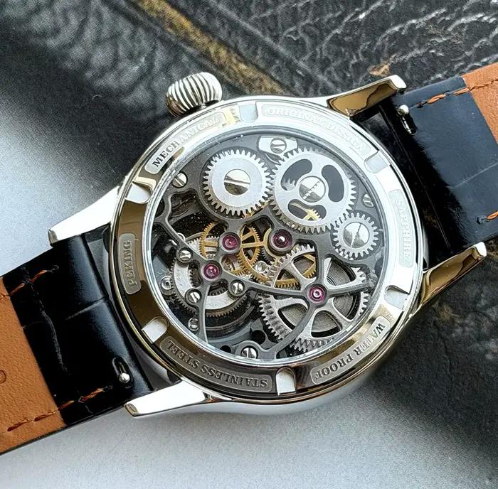 Merkur – montre Tourbillon squelette 100% pour hommes