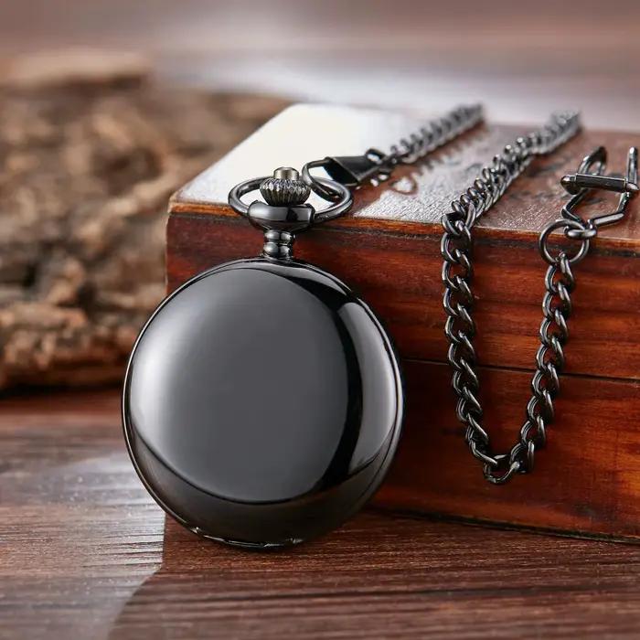 Montre de poche antique à double couvercle avec cadran squelette chiffres romains pour homme et femme occasions spéciales