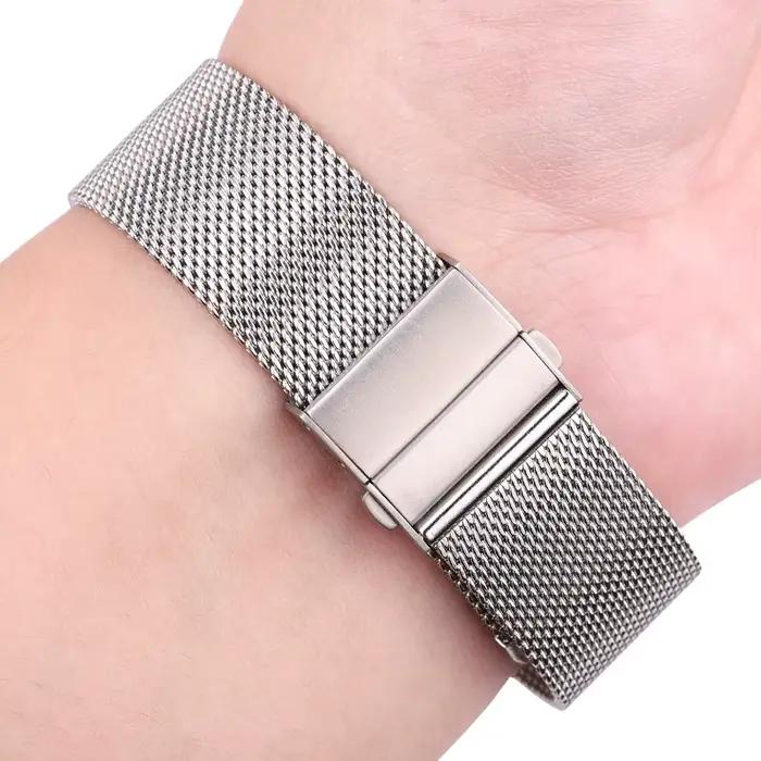 Bracelet de montre à boucle milanaise en maille