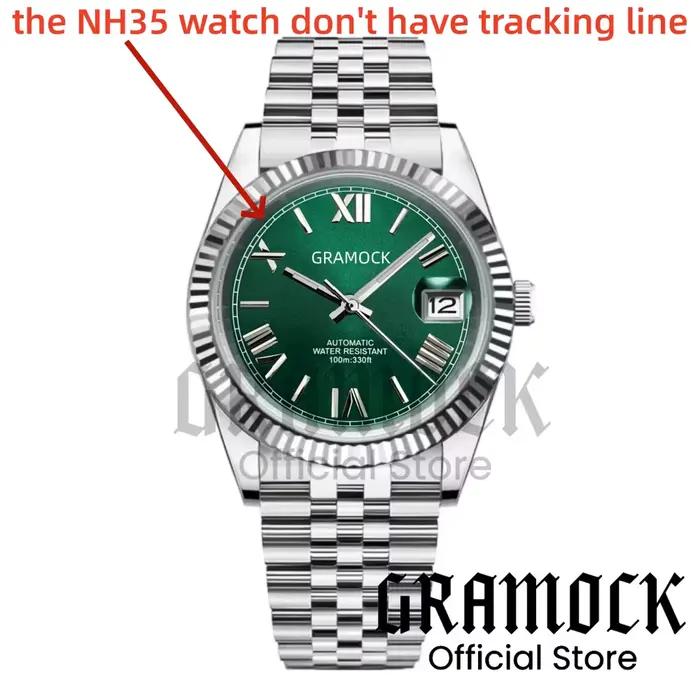 Gramock – montre de luxe bicolore en or Rose pour hommes