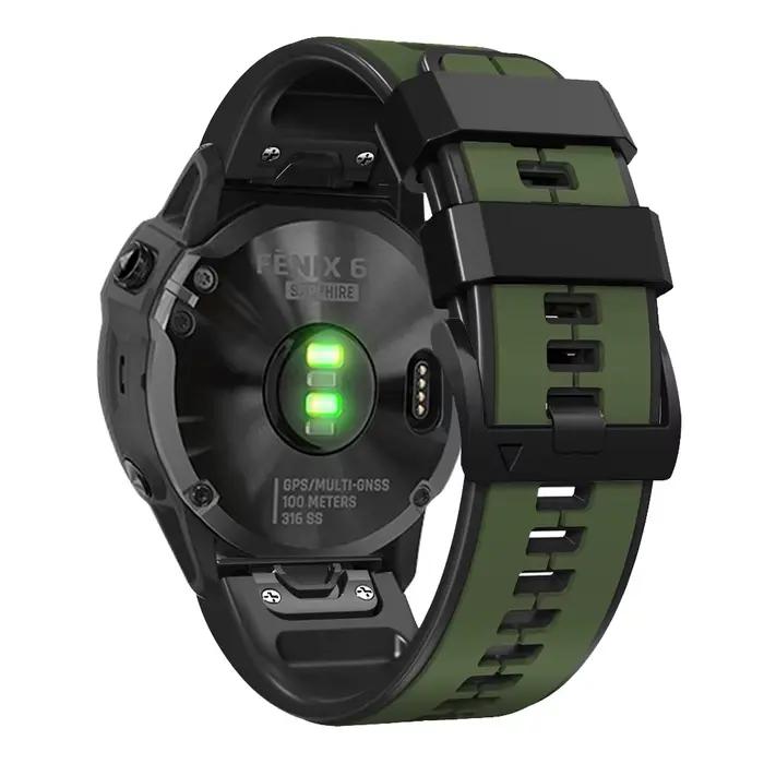 Bracelet de montre en Silicone QuickFit pour Garmin Epix Pro Gen 2 51MM 47MM Bracelet de montre pour Garmin Fenix 6X 6 Pro 5X 5 Plus 7X 7 Bracelet