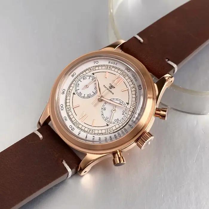 Montres Tandorio 38 mm à quartz Miyota OS20 pour hommes