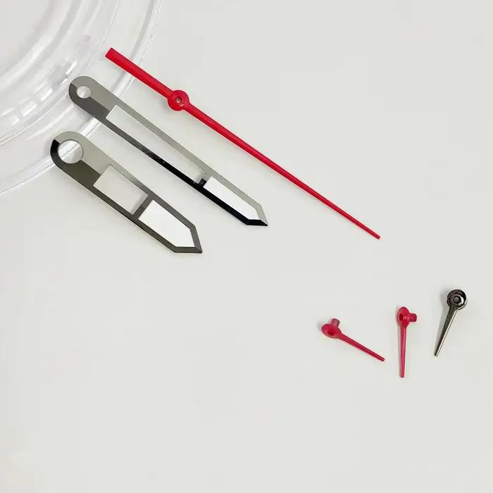 Kit d'aiguilles de montre lumineuses vertes VK63 - Aiguilles rouges