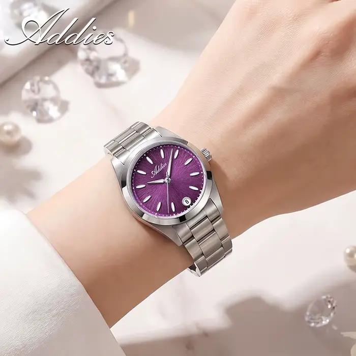 Montres de luxe Addies Robe Femmes Étanches avec Bracelet Acier Inoxydable Occasions Spéciales