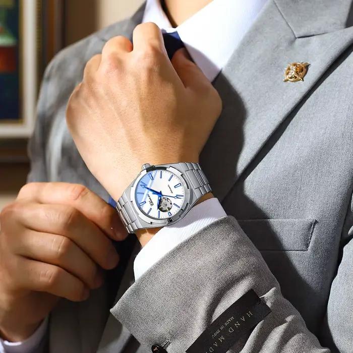 CHENXI marque originale montres mécaniques pour homme mode classique bracelet en acier inoxydable étanche lumineux automatique montre pour hommes