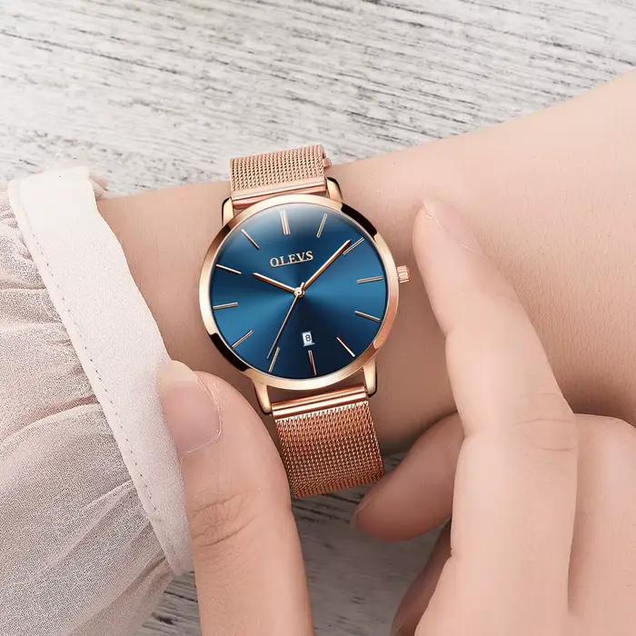 OLEVS – montre de luxe à Quartz pour femmes