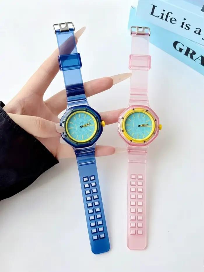 Bracelet transparent en TPU pour montres intelligentes résistant aux chocs et étanche pour homme et femme diverses occasions