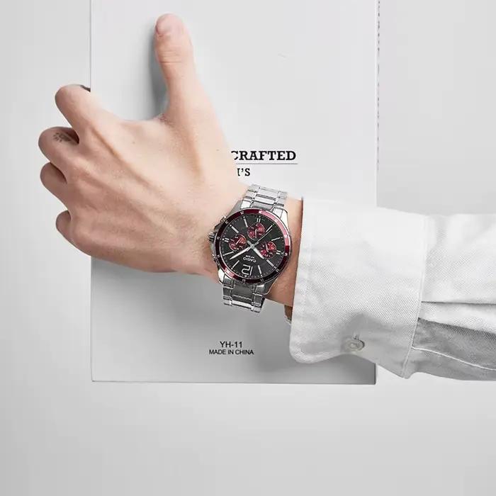 Montre Casio MTP-1374D Acier Inoxydable Aiguille Calendrier Complet Occasions Spéciales