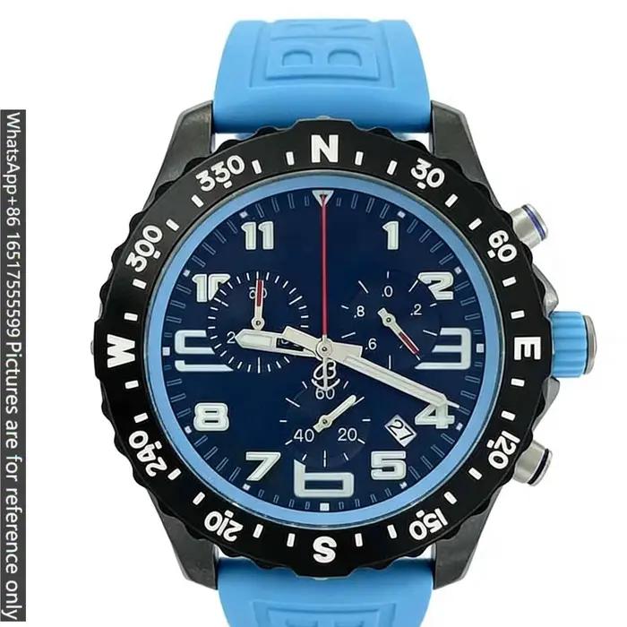 Montre de luxe surdimensionnée homme 45mm acier massif 904L quartz verre saphir résistant à l'eau élégante pour homme occasions spéciales