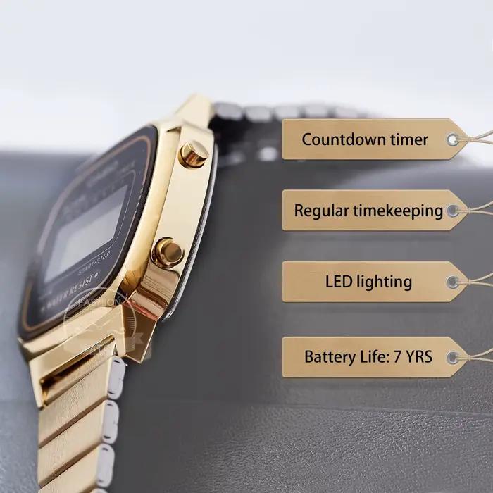 Casio montre en or les femmes montres top marque de luxe