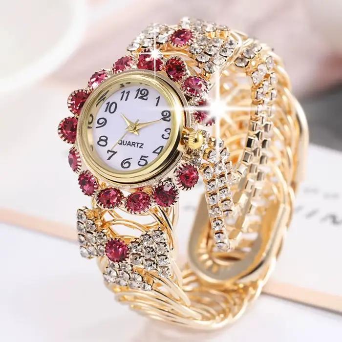 SaSaus-Montre-bracelet en acier inoxydable pour femme