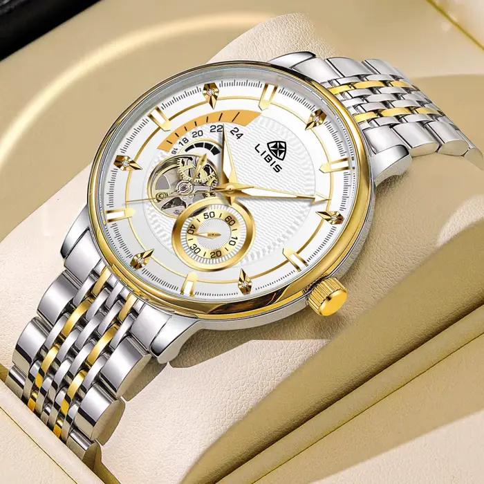 Montre de luxe pour homme en acier inoxydable