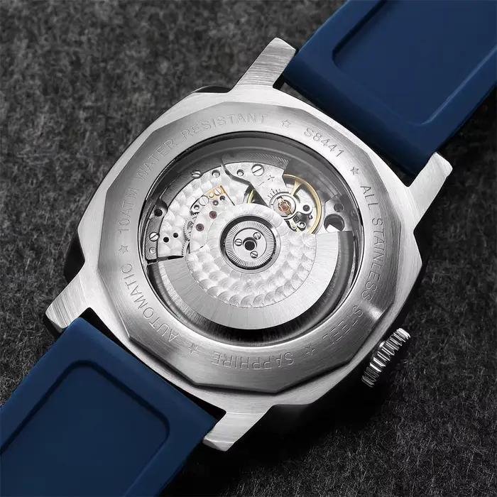 SEAKOSS GMT Super lumineux plongée automatique montre mécanique hommes 10ATM 1963 mouette st2557 mouvement calendrier saphir montre-bracelet