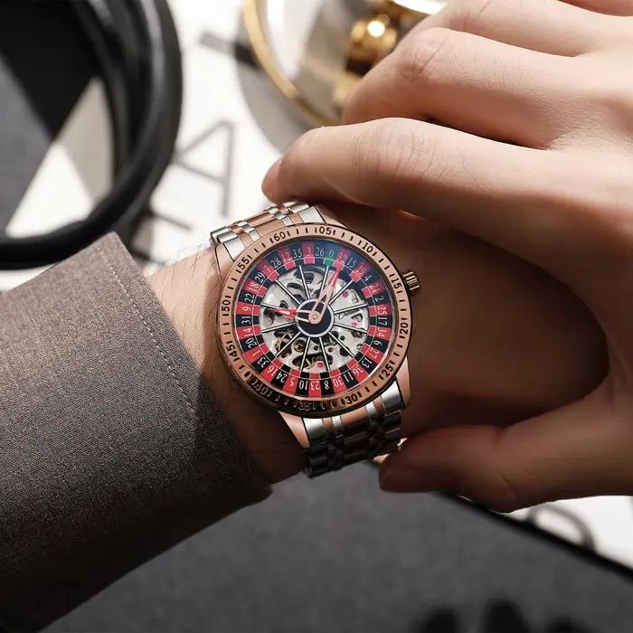 DULUNWE montre pour hommes meilleures marques roulette rotative