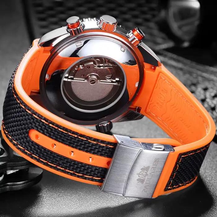 PAULAREIS P luxe hommes automatique auto vent montre mécanique
