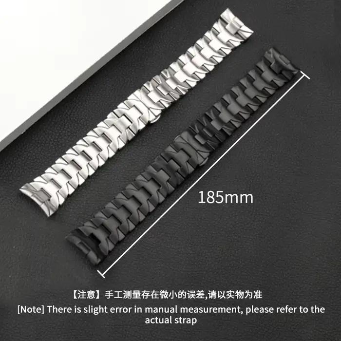 Bracelet de montre incurvé en acier inoxydable massif pour Panerai Luminor série PAM01316 PAM01438 hommes 22 24mm