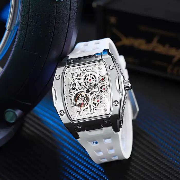 DULUNWE nouvelles montres pour hommes mode squelette mécanique