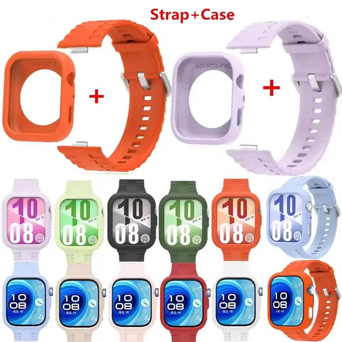 Bracelet en silicone pour Huawei Watch Fit 5 coloré confortable ajustable pour homme et femme occasions quotidiennes sportives élégantes