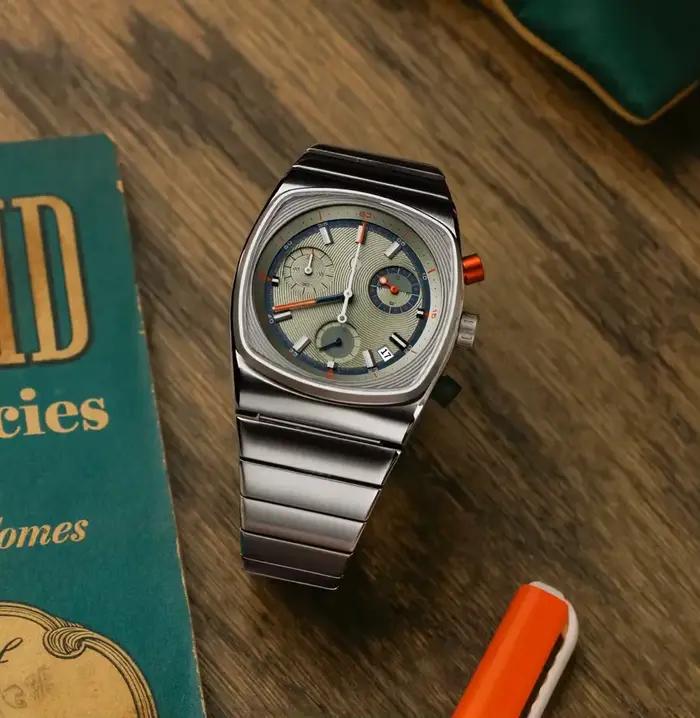 CILOA homme vintage haut de gamme hommes automatique mécanique montres