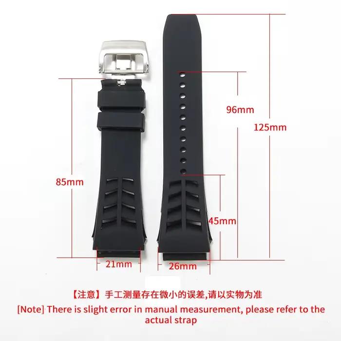 Bracelet de montre en caoutchouc pour la série Richard MILLE