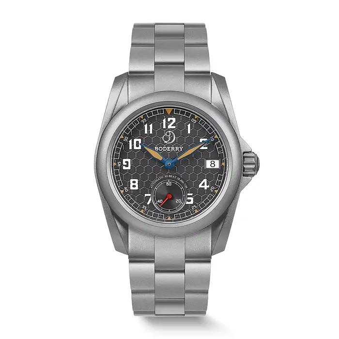 BODERRY hommes montre automatique 40MM titane pilote Sport mécanique montre-bracelet 10ATM étanche saphir C3 lumineux HZ8240