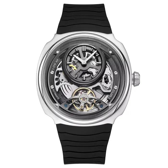 Montre mécanique automatique squelette tendance pour homme