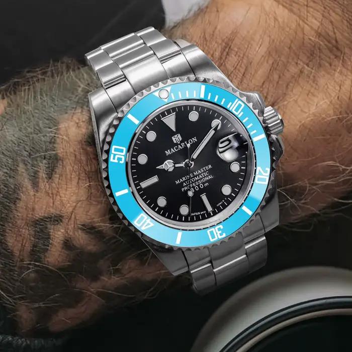 Nouvelle montre mécanique MACARLON Design 41 mm pour homme
