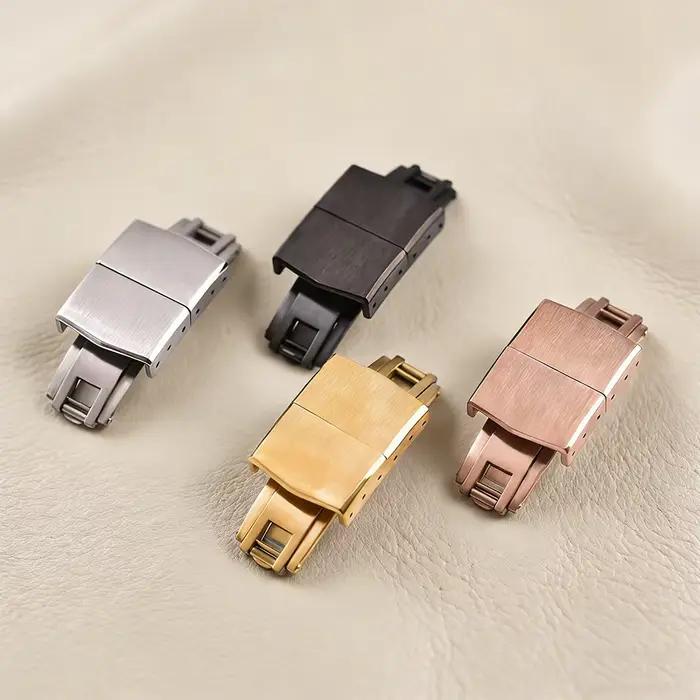 Boucle déployante universelle réglable en acier inoxydable 316L pour bracelet de montre