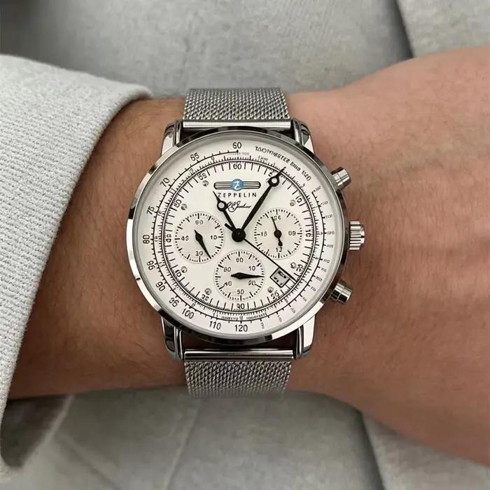Montre Chronographe Rétro Zeppelin 2026 Edition Commémorative Classique Automatique avec Date Style Business Décontracté Occasions Spéciales