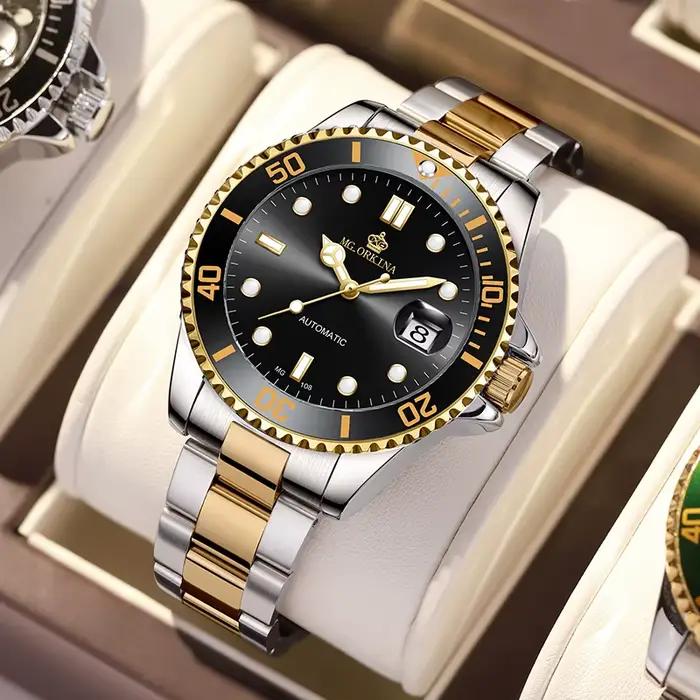 Montres-bracelets mécaniques étanches pour hommes