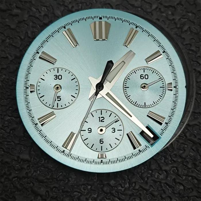 Cadran de montre VK63 29.5mm bleu glace lumineux BGW9