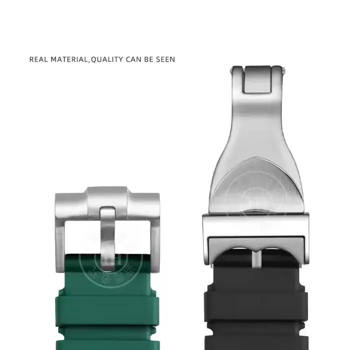 Bracelet de montre en caoutchouc naturel pour montres Tudor Black Bay 1958 41mm GMT Pelagos homme occasionnels spéciaux